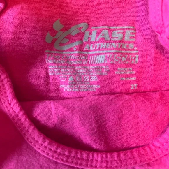 NASCAR Hot Pink Jumper Dress #3 Dale Earnhardt 2T Race Holographic Girl’s - Picture 4 of 4